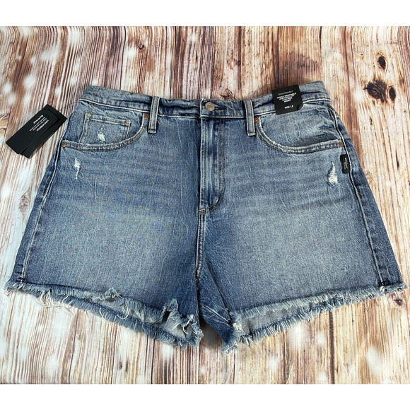 Silver Jeans Co. Pants - NEW Silver Jeans HIGHLY DESIRABLE SHORT Size 32 Blue High Rise Denim Shorts 32x3